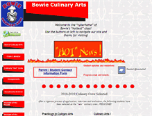 Tablet Screenshot of bowieculinary.org